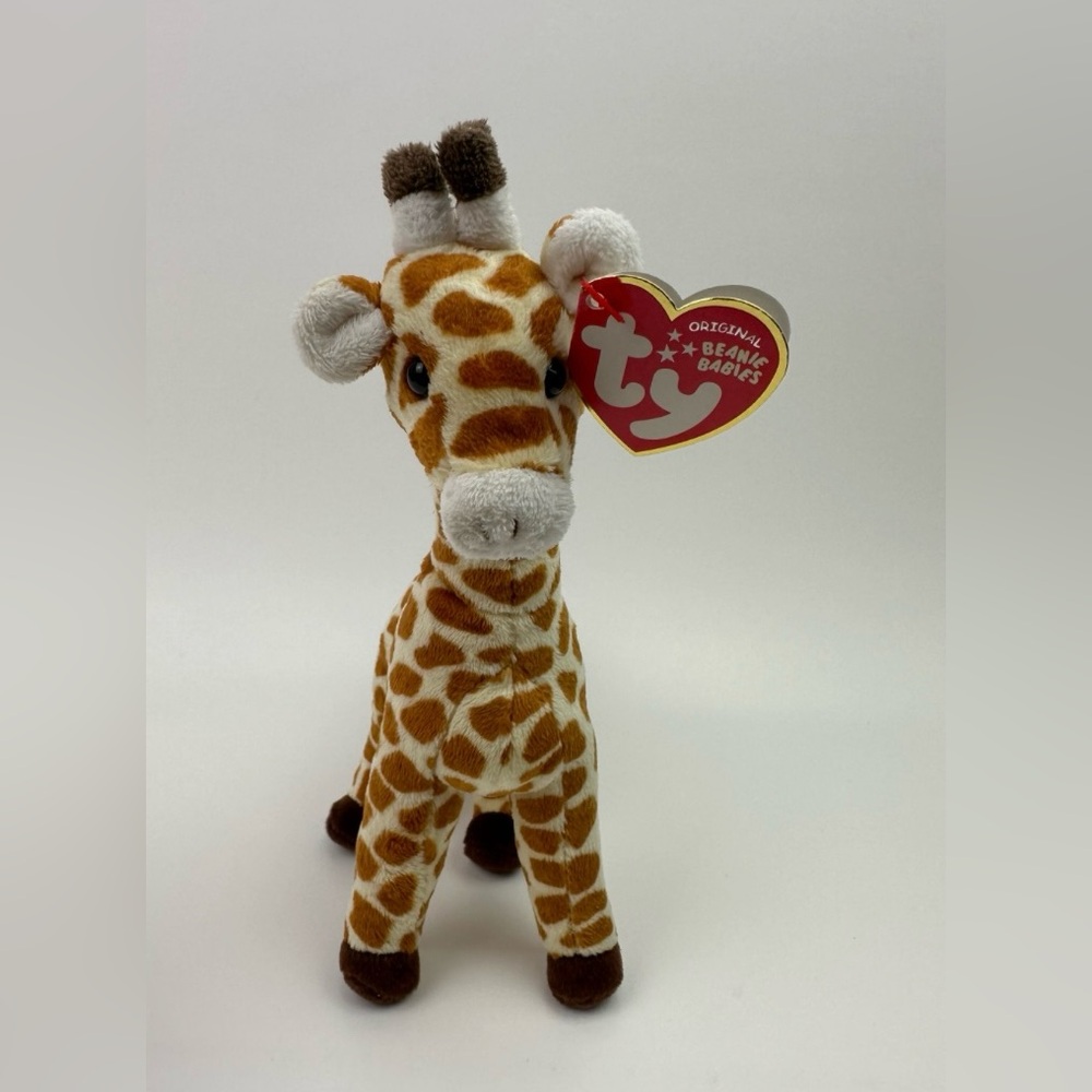 Ty Brown and White Stuffed Giraffe Plush Toy
